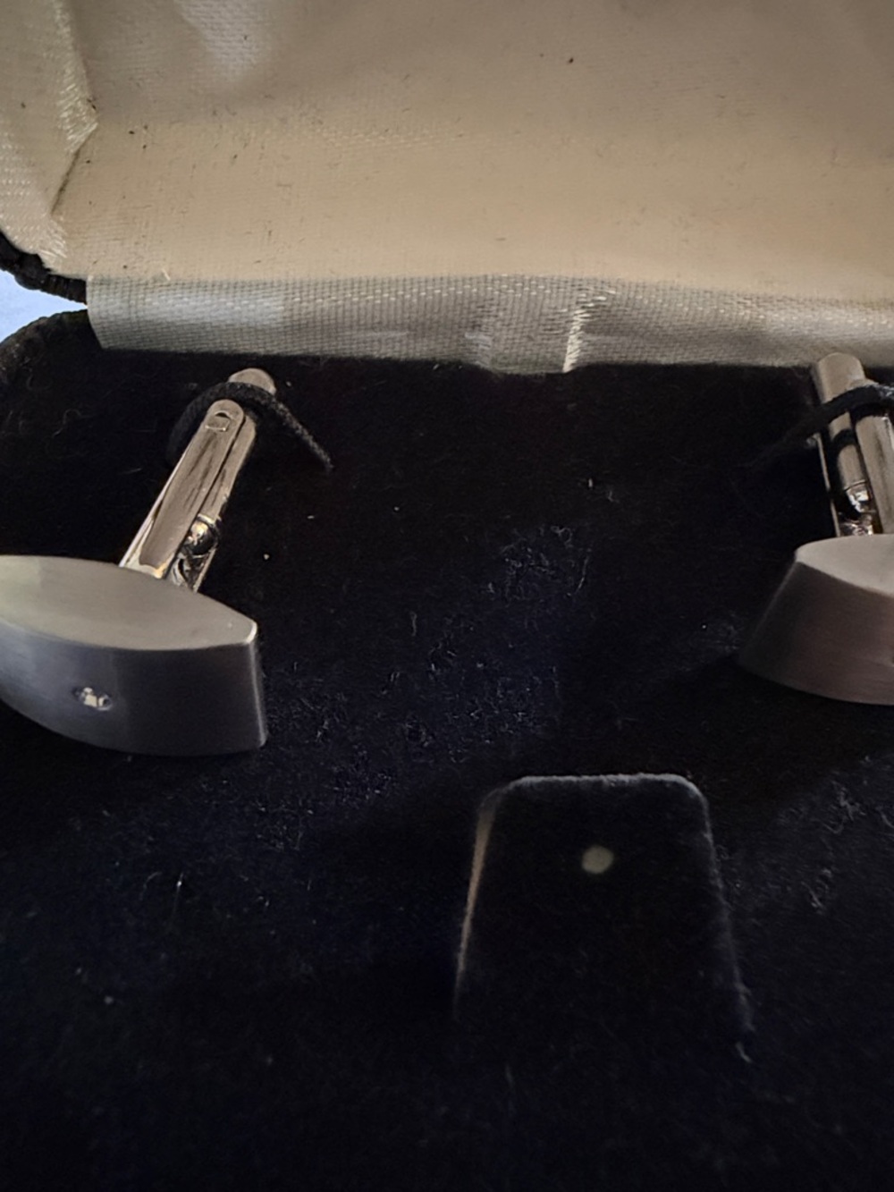 Stacy Adams Men’s Matte Gunmetal Cufflinks - Classic Minimalist Style